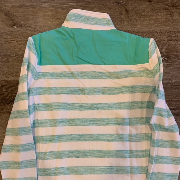 Vineyard Vines Striped Quarterzip - Picture 2 of 2